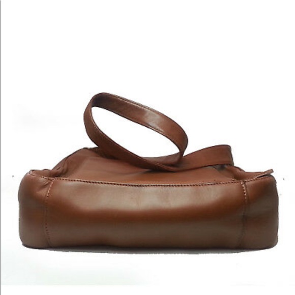 FOSSIL Women Brown Leather Shoulder Bag 10"x8.5"x3.5" and 15" strap Drop  NWT - Picture 11 of 13